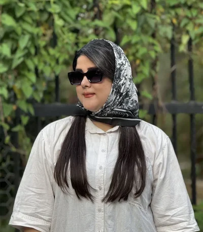 مینی اسکارف نخی طرح جنگل دیور
