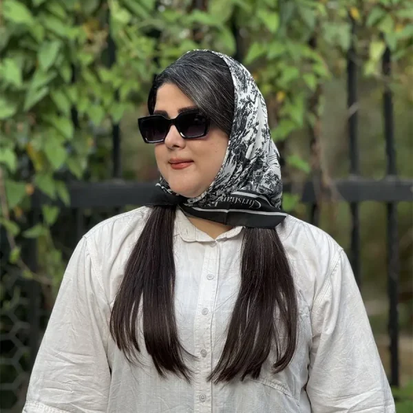 مینی اسکارف نخی طرح جنگل دیور