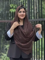 شال حریر طرح پاپیون