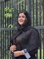 شال حریر طرح پاپیون