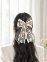 کلیپس پاپیونی گلدوزی‌شده